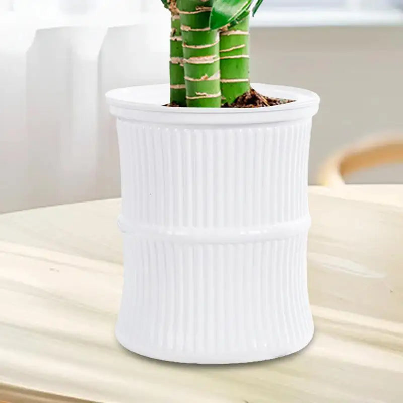 Indoor Plants Watering Pots Small Potted Plants Containers Water Reservoir Pots Leak-Proof Self-Watering Pots For Balcony