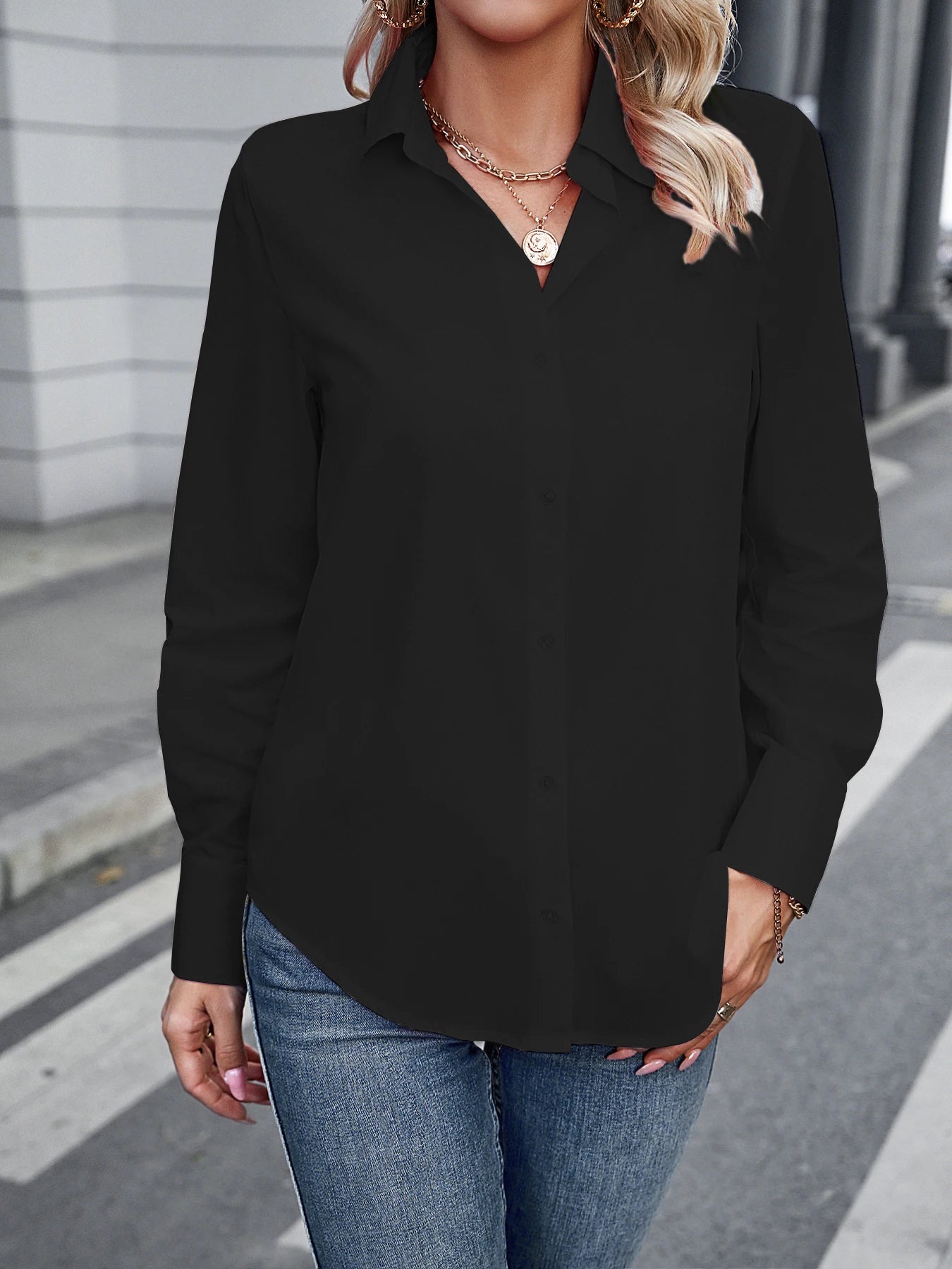 Women Shirts Blouses Women White Shirt Long Sleeve Blouse Female Tops OL Basic Shirt Blouses 2023 Fashion Elegant Woman Clothing