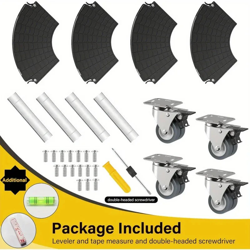 Plant Cart with Wheels Heavy-duty Plant Rack with  Lockable Wheels Adjustable For 8inch-22inch Suitable for Outdoor/indoor Use