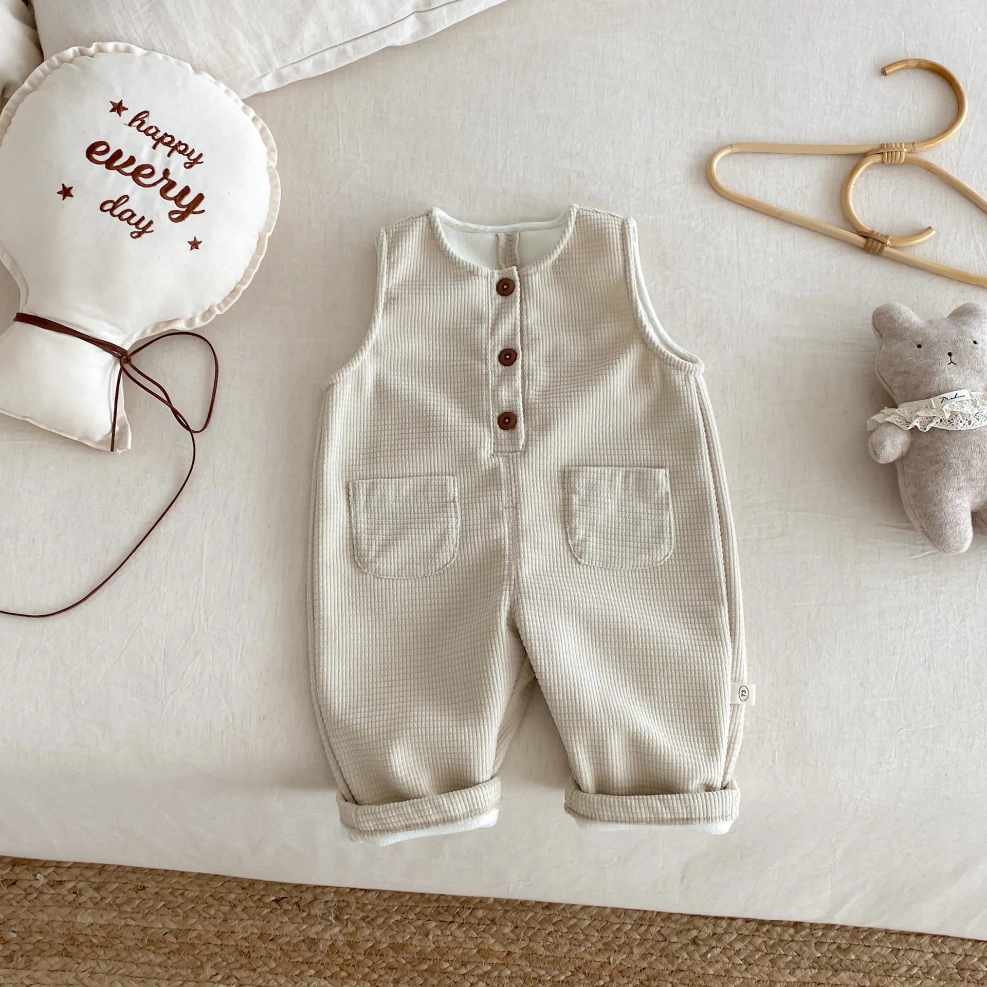 Children's Velvet Overalls 0-5 Years Old Winter Korean Children's Clothing Boys' Fashionable Casual Pants Girls' Pants