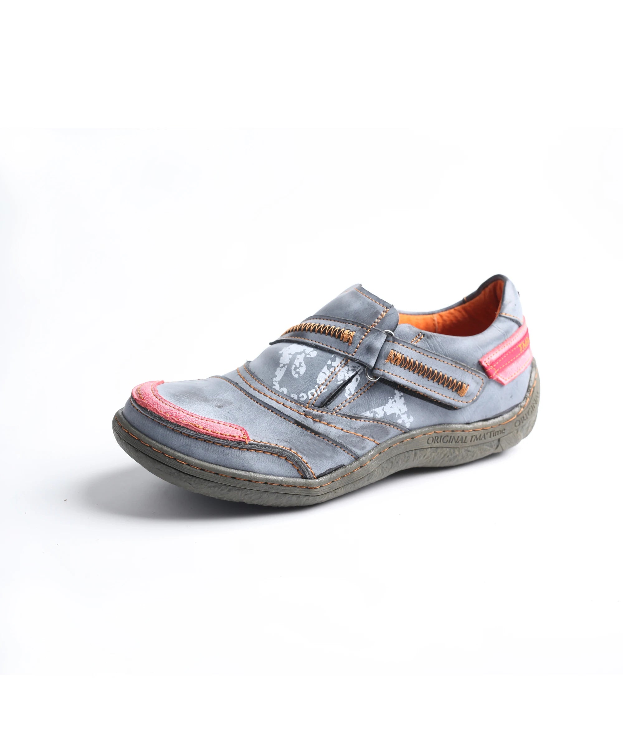 TMA EYES Women's Paneled Leather Casual Shoes Spring Autumn Collection Comfortable Footwear