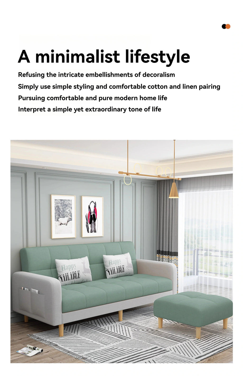 Living room sofa Small-sized folding sofa bed dual-use double-occupancy room bedroom small simple apartment small sofa