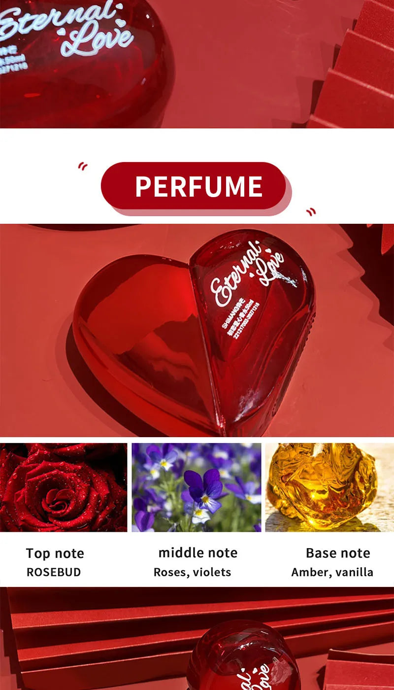 Original product,WARMKISS Sweetheart Perfume - Long-lasting Light Fragrance, Floral-Fruity Scent,Valentine's Day gift