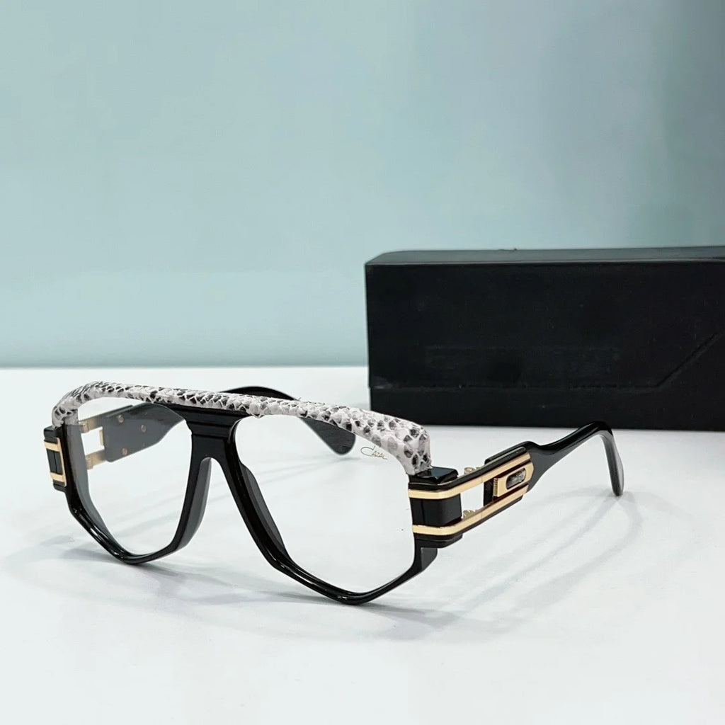 Original ACAZAL MOD1633 Personality Design Polarized UV400 Men Sunglasses Fashion Business Casual Leather Women Couple Eyewear