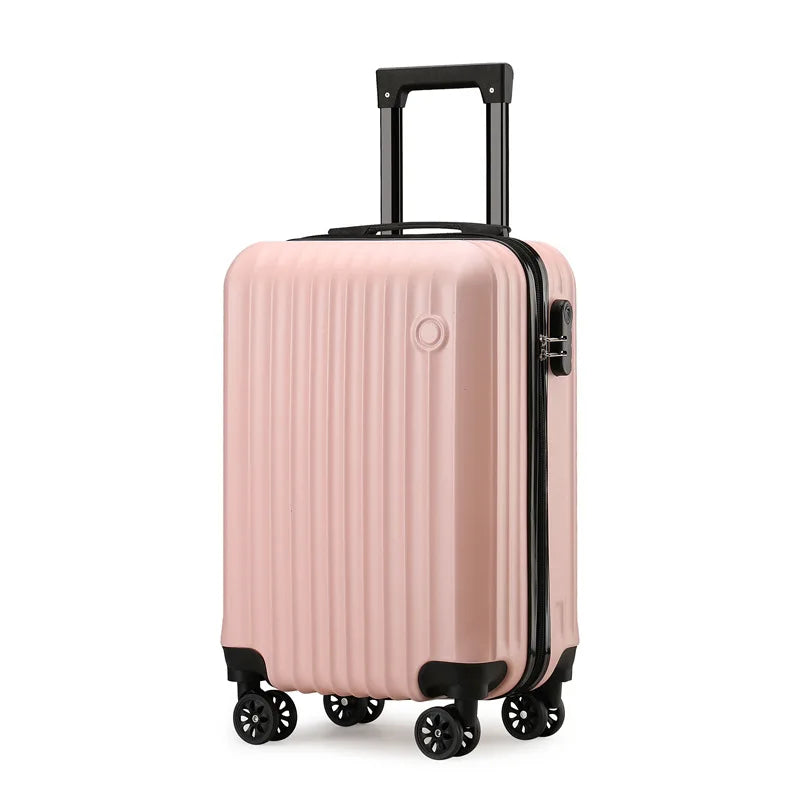 1 Piece, 20inch Luggage Suitcase, Trolley Case, Combination Lock, Universal Wheels, Pc Hard Shell Material, Layered Storage