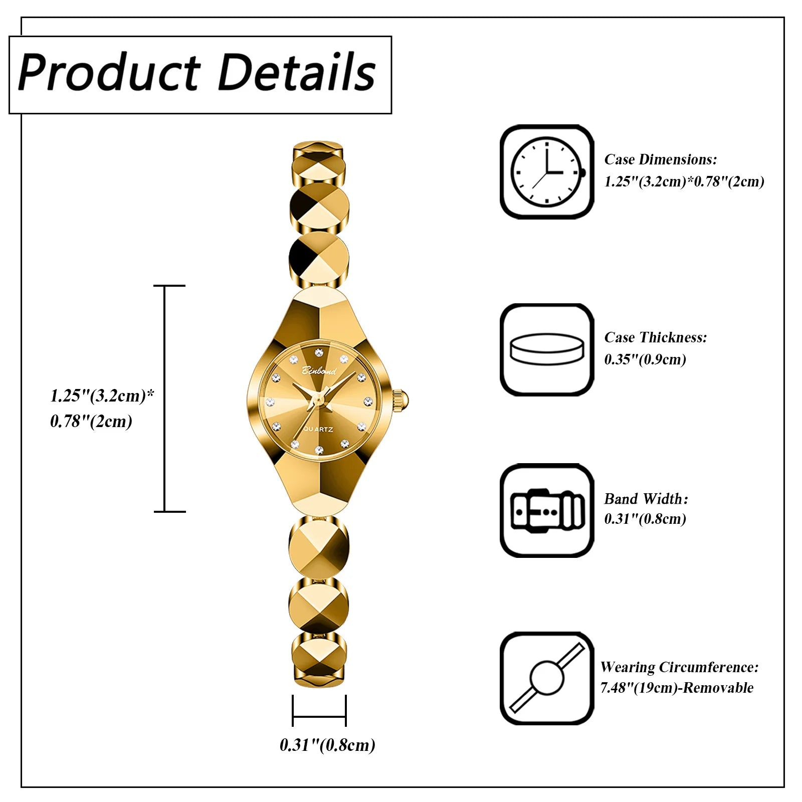 Women Quartz Watch Diamond Case Diamond Scale Waterproof Watch Stainless Steel Strap Elegant Fashion Valentine's Day Watch Gife