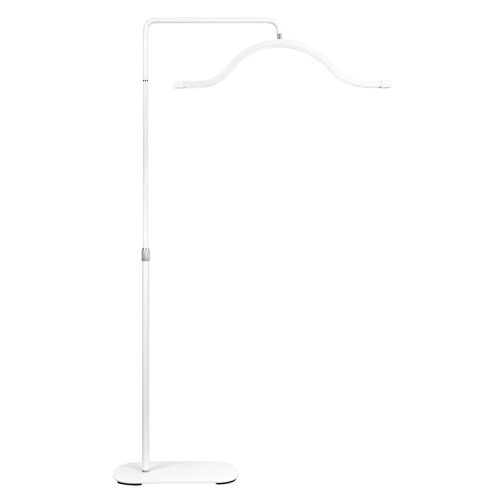 Fosoto 45W Half-Moon LED Floor Lamp – Shadow-Free Ring Light for Lashes, Facials, Tattoo, and Video Streaming