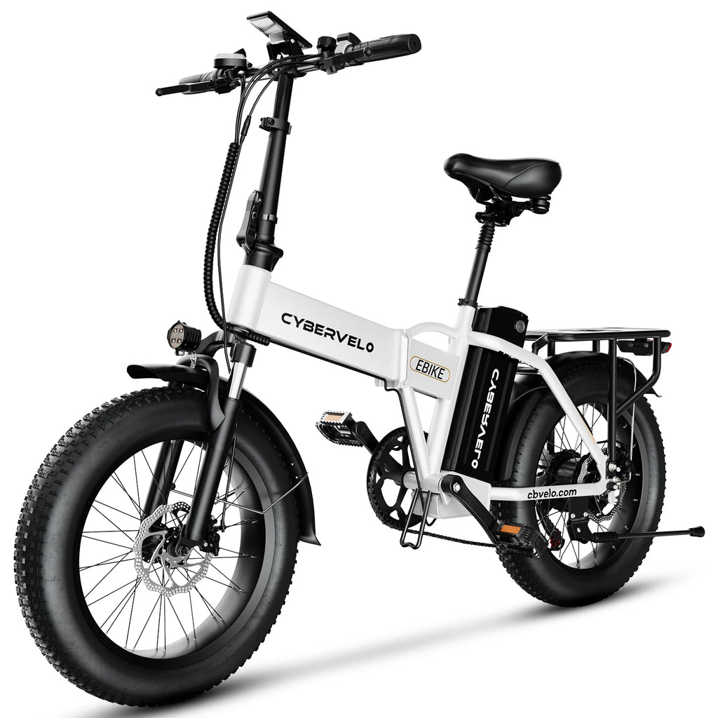 48V 20.8AH Removable Battery EBike,28+MPH,1000W Folding Electric Bike,80 Miles Max Range Electric Bike for Adults, 20" Fat Tire