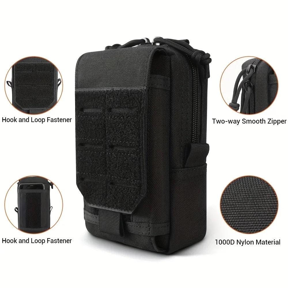 Waist Bag EDC Tool Bag Vest Pouch MobilePhone Bag Waterproof Tactical MilitarySport Hunting Belt Travel Tools