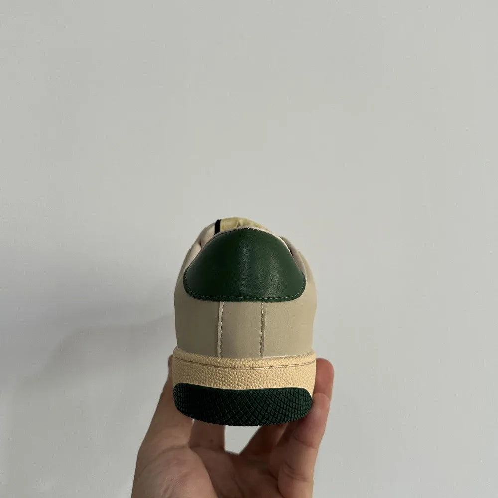 Wholesale Women's Casual Shoes 2023 New Color Block Design Thick Sole Cloth Shoes Soft Suede Leather Sandals Summer Flat Heels