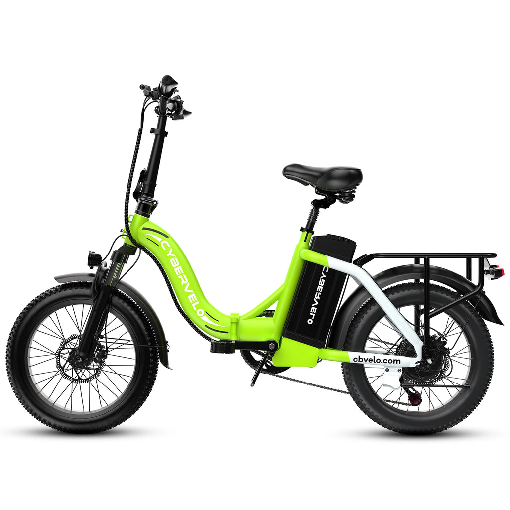 1000W Folding Electric Bike,48V 20.8AH Removable Battery EBike,30+MPH,80 Miles Max Range Electric Bike for Adults, 20" Fat Tire