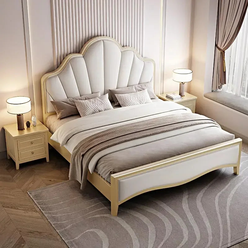 Design Double Bed Frame Sale Wooden Adult Modern Bases Bed Frames Bedroom Headboards Muebles De Dormitorio Home Furniture