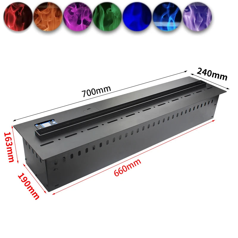 3D Atomized Fireplace With Colorful Steam Flame Ecological Decorative Customized Mist Indoor Electric Water Vapor Fireplace