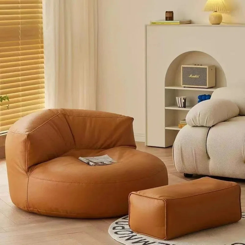 Lie-Back Home Sofa Bed Small Apartment Balcony Single Person Bean Bag Tatami Net Famous Lazy Sofa for Living Room