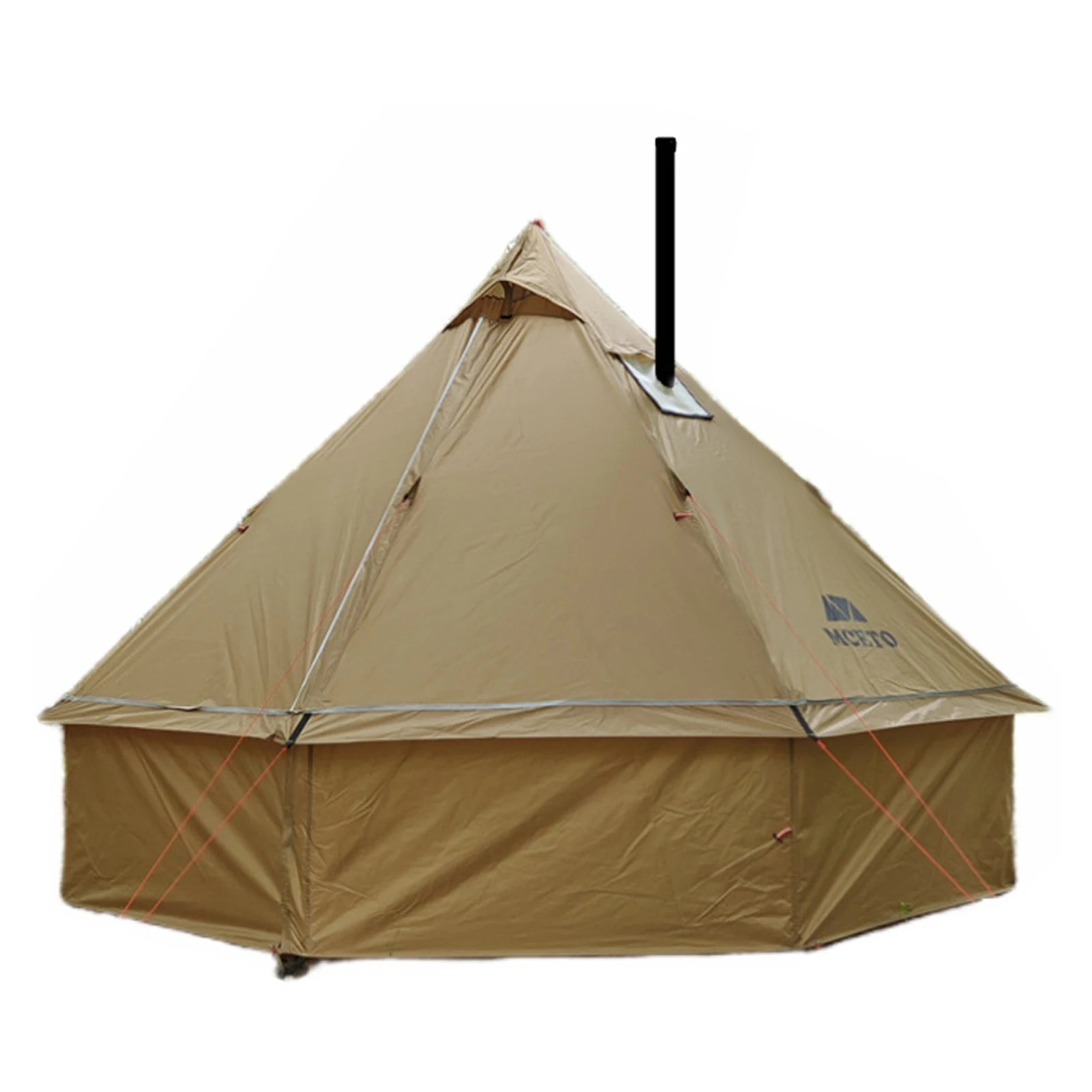 Tipi Tent for Hiking Tipi Hot Tent 2-4 People Tipi Hot Tent with Stove Jack Camping Pyramid Teepee Tent for Camping Backpacking