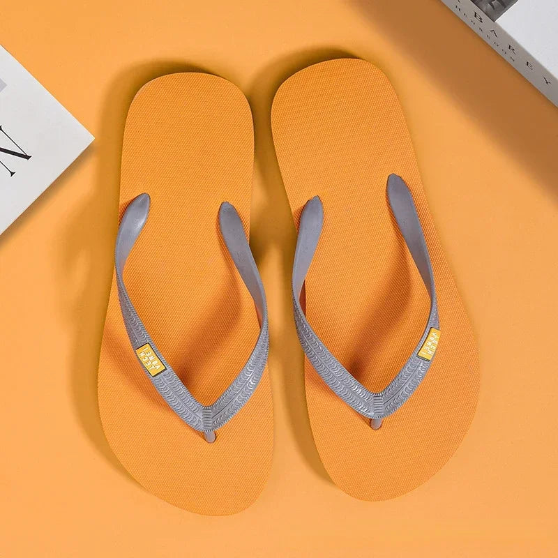 Men's Minimalist Flip Flops  Summer Fashion Outdoor Anti Slip Wear-resistant Sports Sandals with Soft Beach Casual Shoes