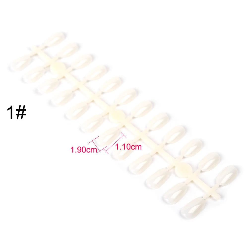 False Nails Tips Display Sticks Clear Nail Swatch Nail Gel Polish Showing Chart Manicure Polish Practice Training Display Board
