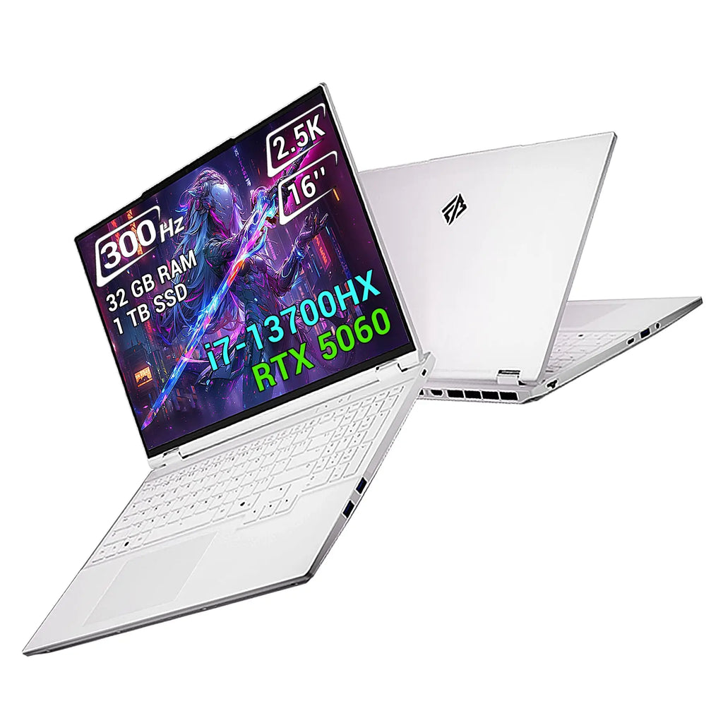 FIREBAT 16Pro Gaming Laptop 16Inch Intel i7 13700HX 16C/24T 5GHz CPU RTX 5060 2.5K 300Hz 32GB DDR5 1TB PCIe4.0 SSD Gamer Laptop