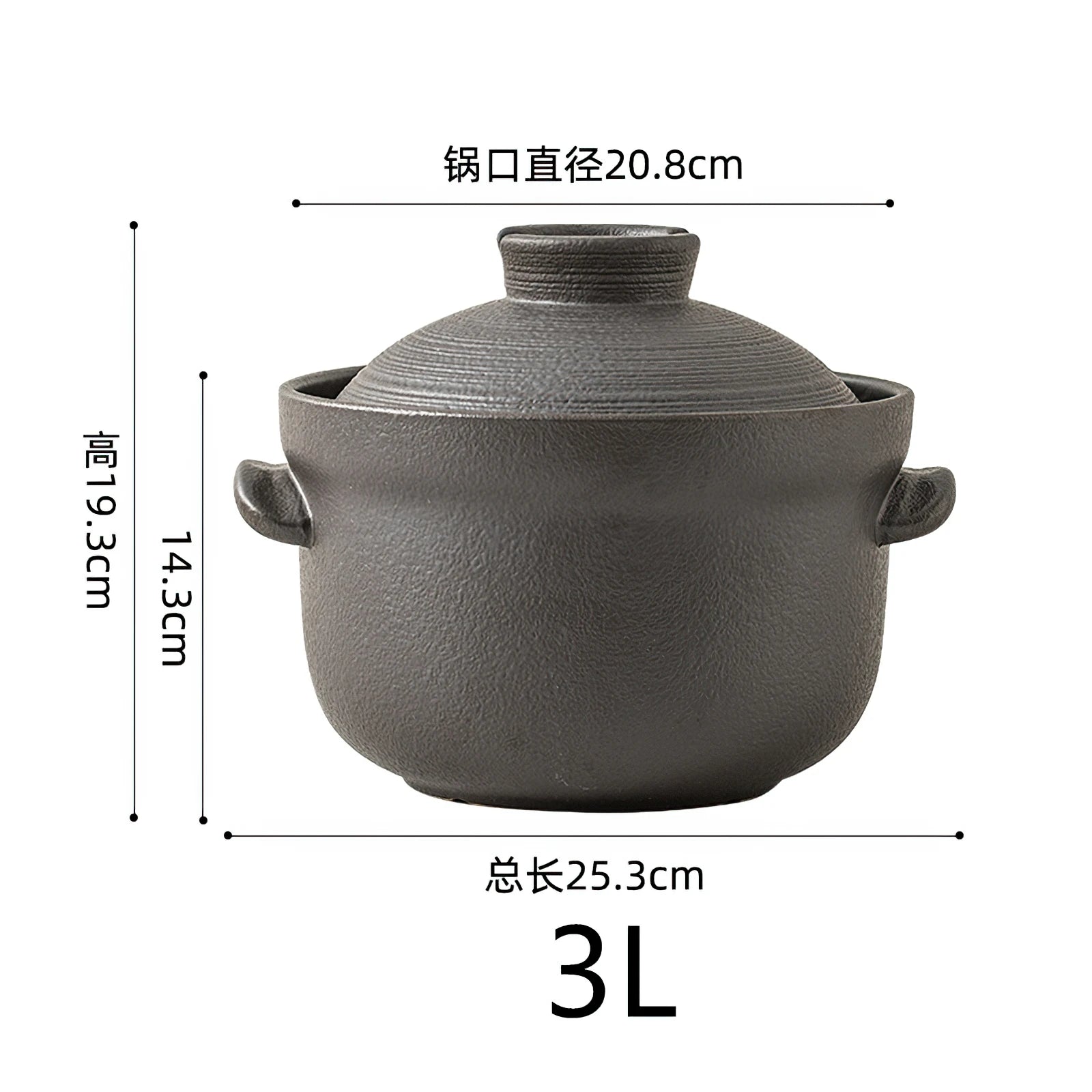 Ceramic Pot Cooking Japanese Style Clay Casserole  Kitchen Cookware Stew Pot Big Soup Pan Cooking Saucepan Korean Cookware