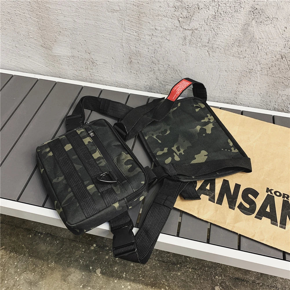 Multi-function Chest Bags Men Women Oxford Cloth Vest Hip-Hop Street Belt Pouch