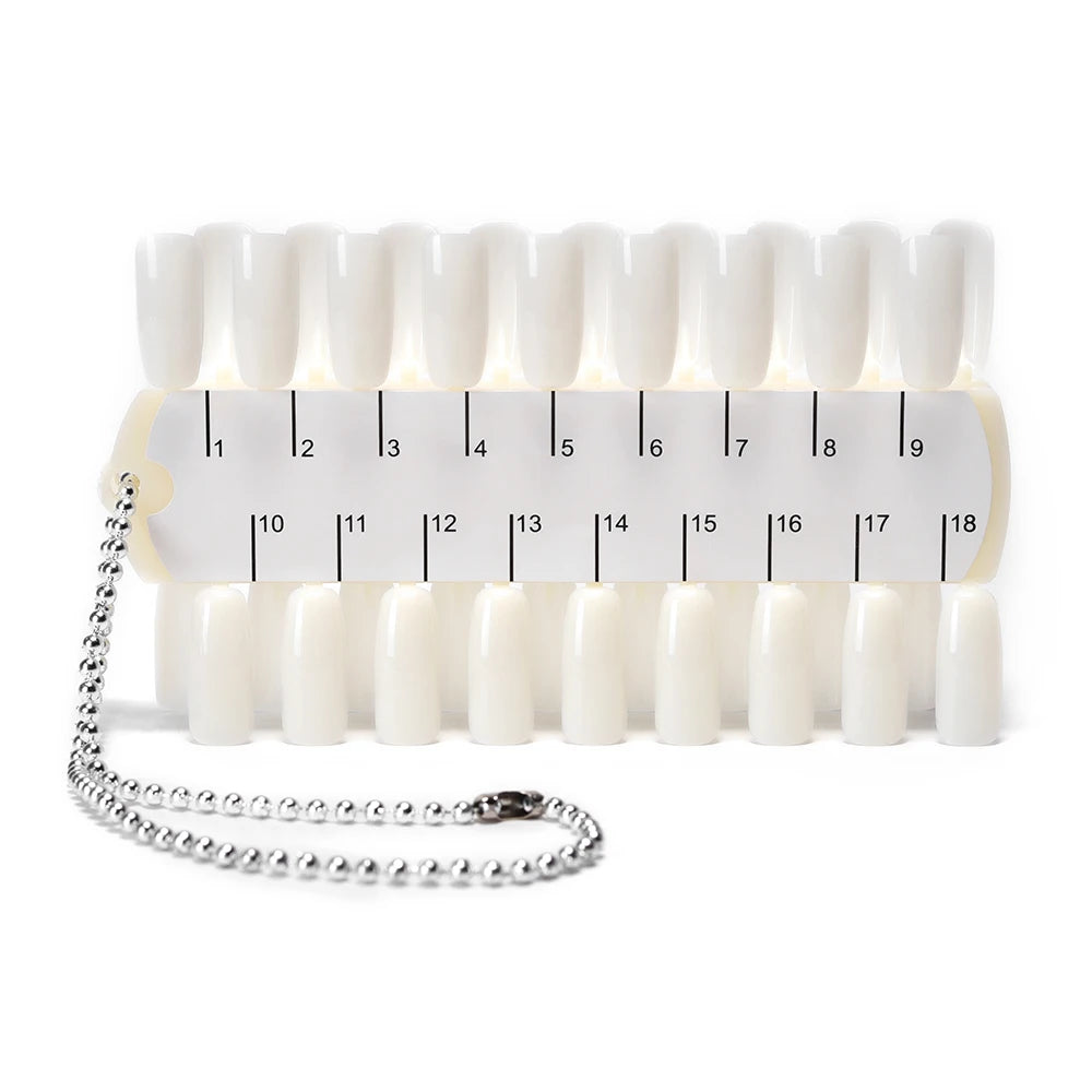 False Nails Tips Display Sticks Clear Nail Swatch Nail Gel Polish Showing Chart Manicure Polish Practice Training Display Board