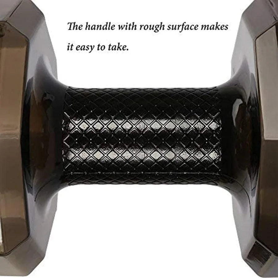 2.6L 88oz Dumbbell Shape Water Bottle with Portable Weight Design for Gym Yoga Running Outdoor Adventures Cycling and Camping E