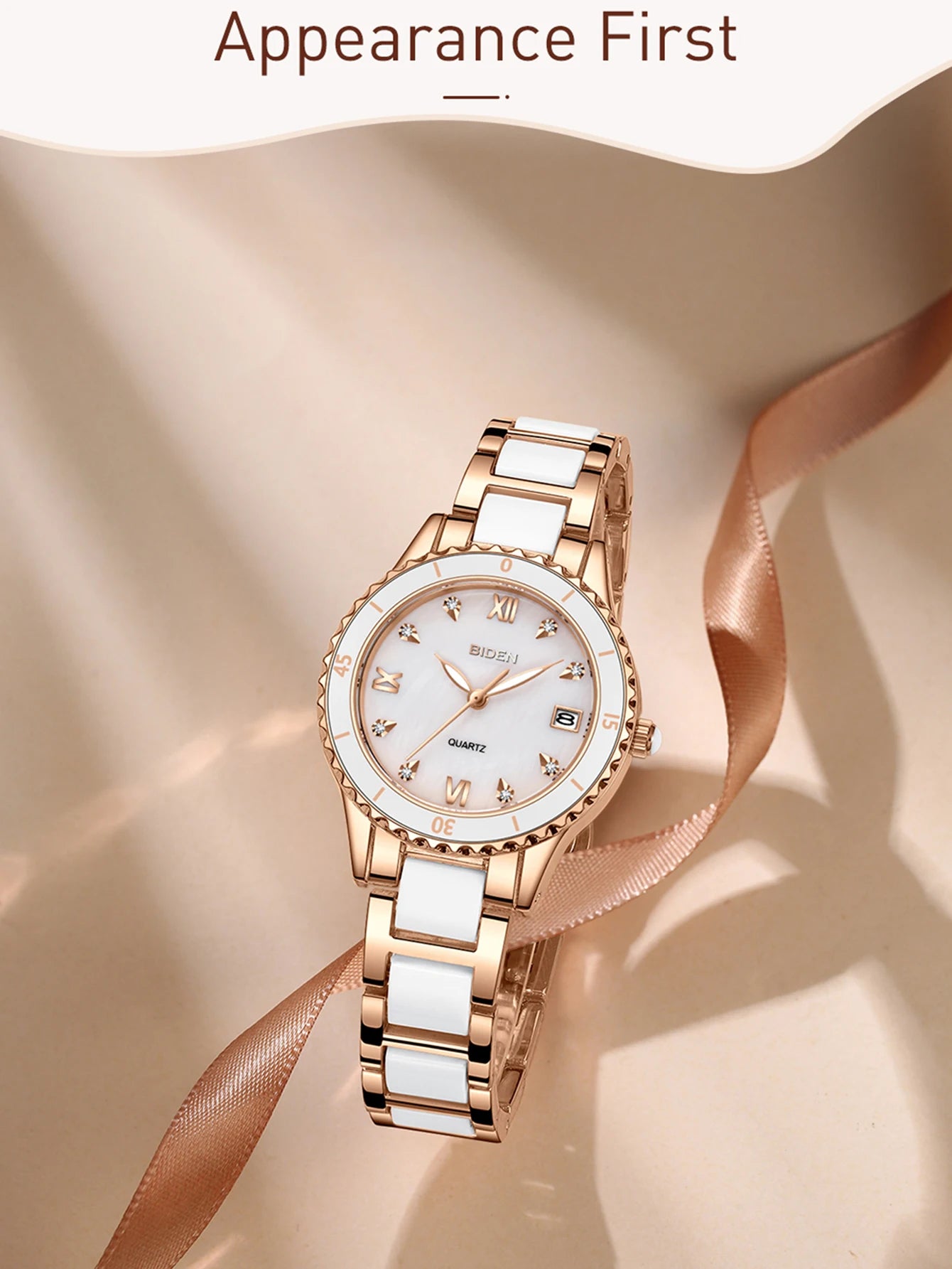 BIDEN Women's Wristwatch Luxury Brand Watch for Women Elegant Bracelet Waterproof Fashion Quartz Ladies Watches Reloj Para Mujer