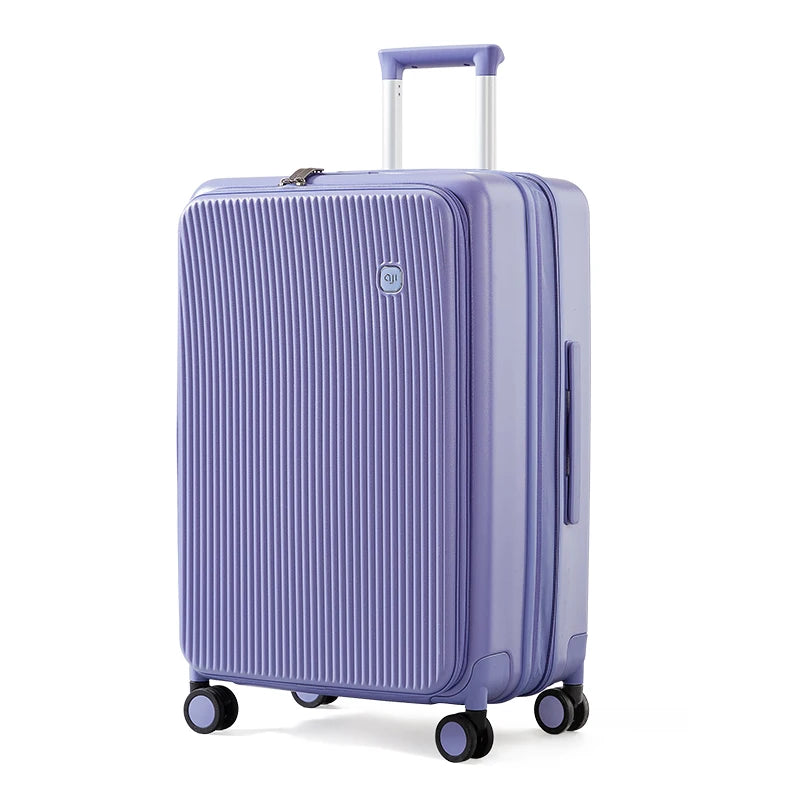 AJI Luggage Travel Suitcase New Design Side Opening Lid With 40mm Expanding Capacity Business Suitcases On Wheels For Women Men