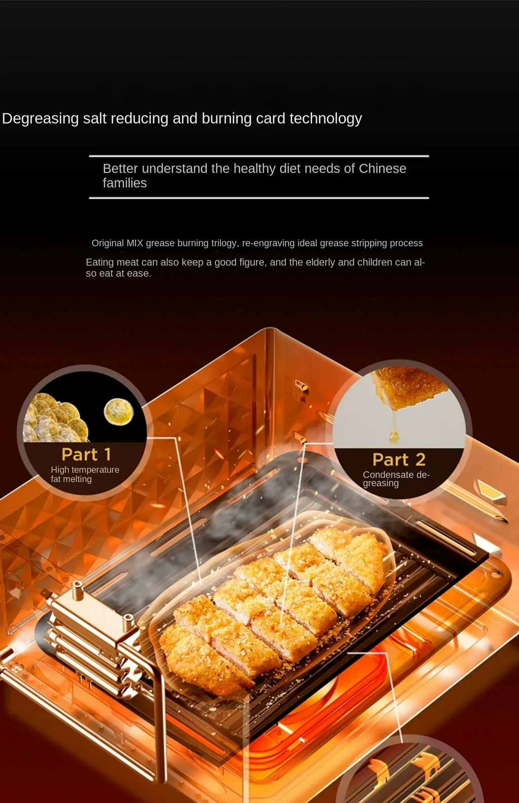220V Midea Micro Steaming and Baking Integrated Household Intelligent Multi functional Variable Frequency Microwave Oven AD