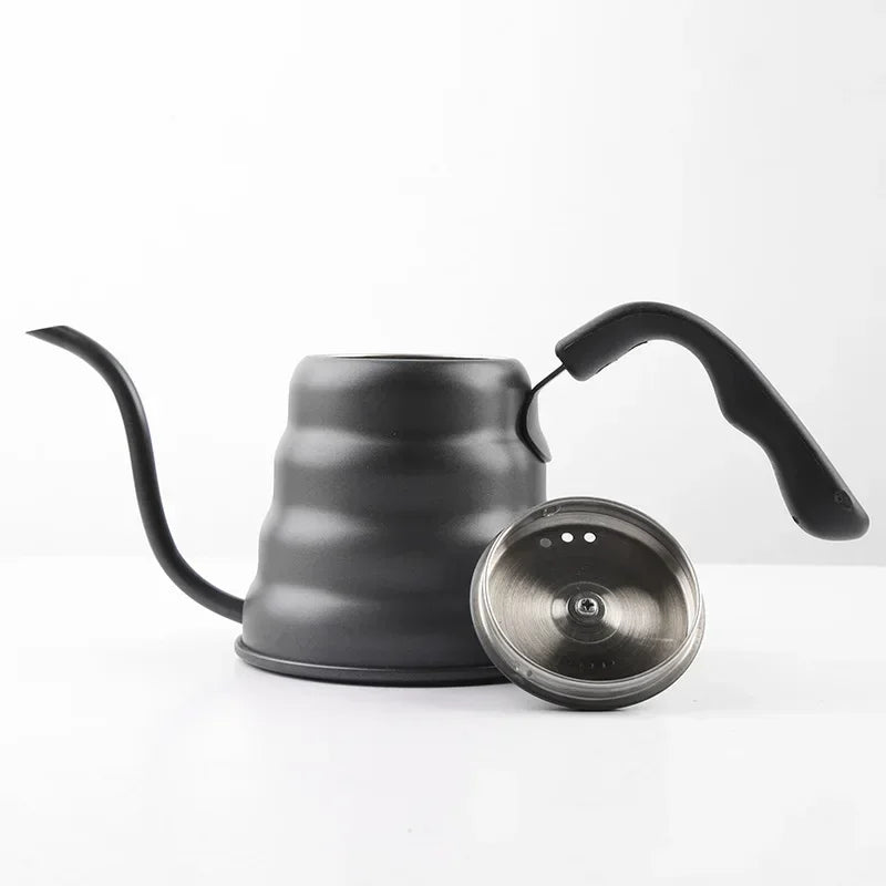 Coffee brewer, coffee pot, electric kettle, tea brewing pot, 600ml stainless steel hand - pushed coffee spout