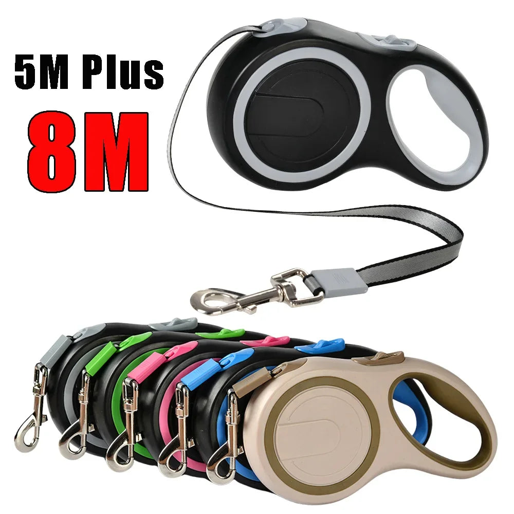 Outdoor Hiking 5m Plus 8M Pet Dog Leash For Small Large Dogs Cats Retractable Puppy Lead Chain Golden Retriever Pug Accessories