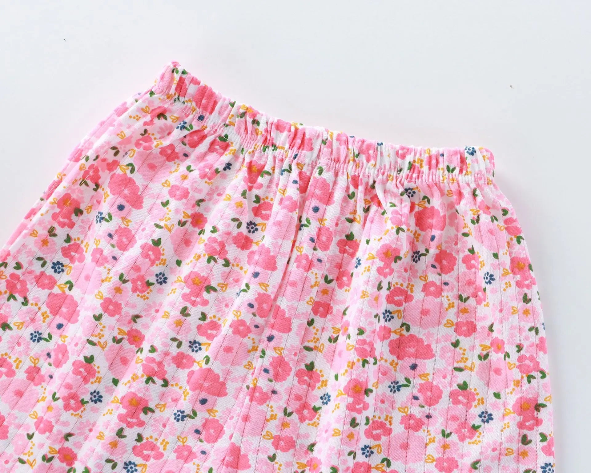 Girls Summer Clothes Sets New Baby Sleeveless Tops Shorts 2 Pieces Suit Girls Square Collar Clothing Set Kids Cotton Clothes