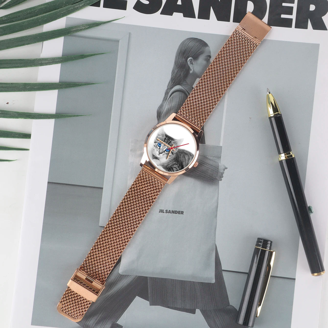 Son Watches for Women Friend Woman Watch Wife Family Logo Cat Women's Wristwatch DIY Dial Quartz Handcuffs Pet Custom Made Photo