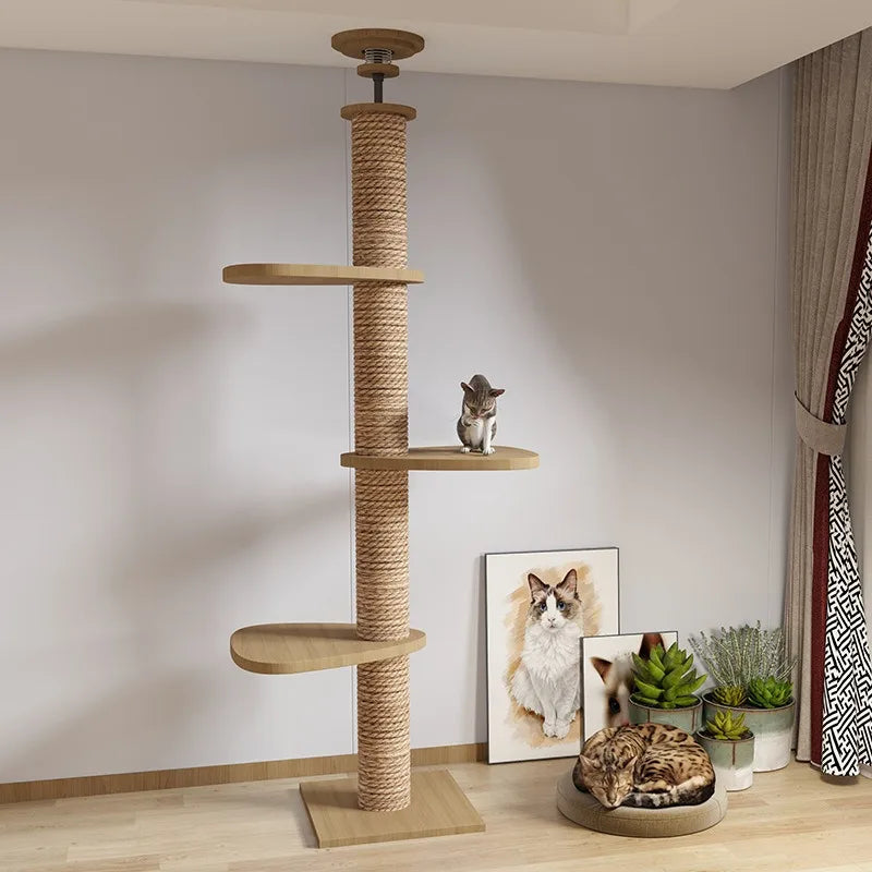 Cat Tree Multilayer Rotatable Moisture Proof Breathable Scratching Posts Save space Cat Tower For Home Indoor Cats Shelves 캣타워