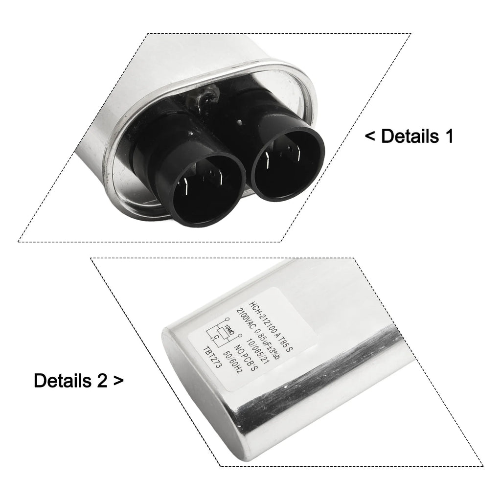 Microwave Oven High Voltage Capacitors 0.85uF / 0.9uF / 0.95uF / 1.05uF / 1.08uF Kitchen Appliance Microwave Oven Parts