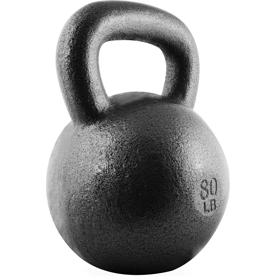 Hammerstone Painted Cast Iron Kettlebells, Home Gym Equipment, for Strength Training, Full Body Workout & Crossfit Training,80LB