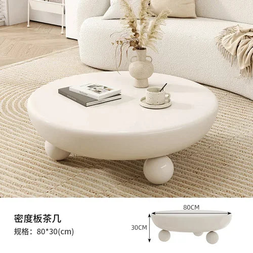 Living Room Coffee Tables Luxury Modern Design Nordic Minimalist Coffee Tables Round Wood Tavolino Da Salotto Home Furniture