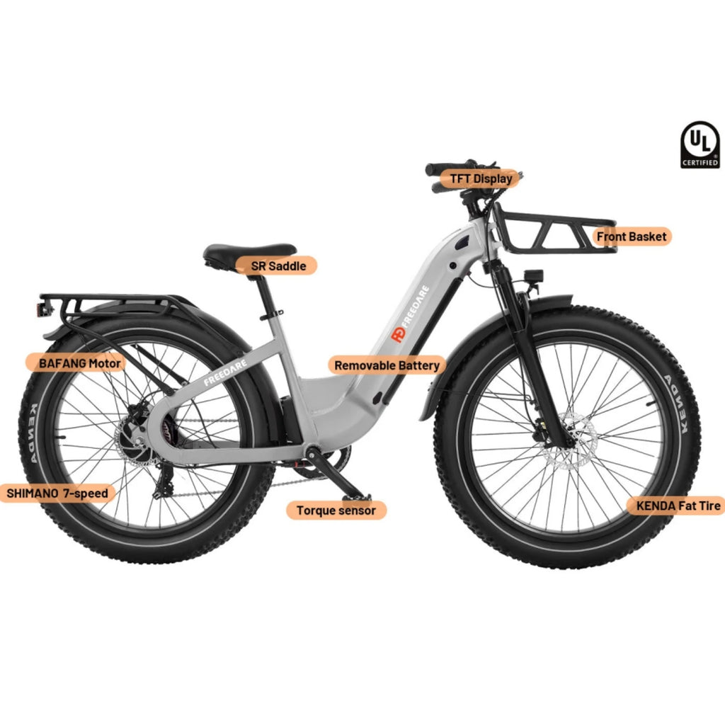 Fat Tire Electric Bike for Adults, 1000W Peak All-Terrain 48V 20Ah e-Bike, 90 Miles UL Certified Mountain Dirt Bike Off Road