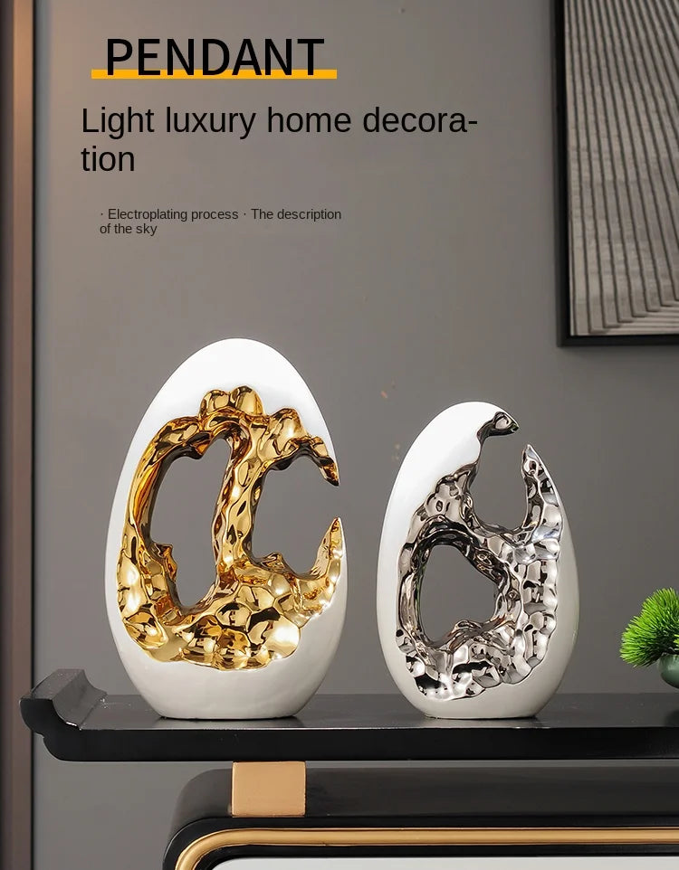 Simple Modern Home Decor, Gold Ornaments, Living Room, Wine Cabinet, TV Cabinet, Office Desktop, High-end Christmas Decoration