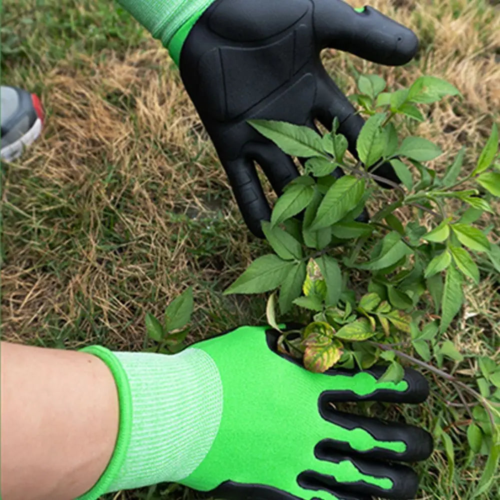 Breathable Gardening Work Gloves Nylon Waterproof Protective Gloves Non-Slip Puncture Resistant Professional Gloves Landscaping"