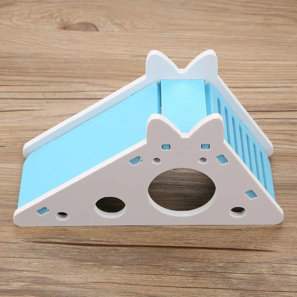 1PC Colorful Pet Hamster House with Stair and Slides Home DIY Hideout Toys Living for Squirrels Gerbils Hamsters Small Animals