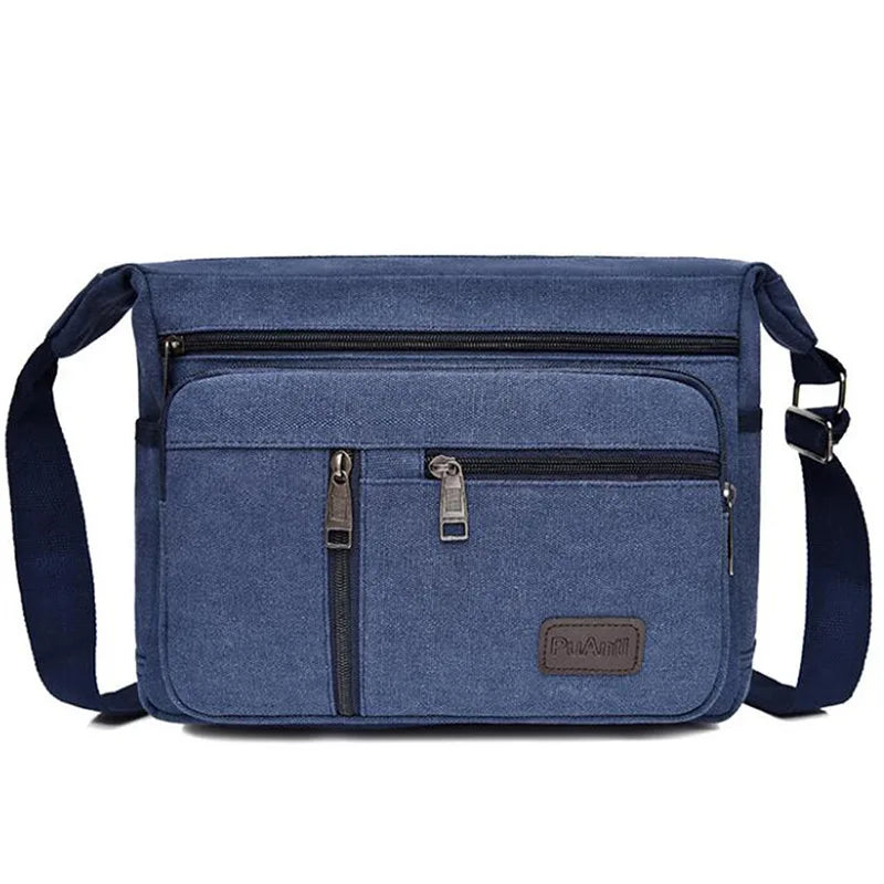 Men's Vintage Canvas Bag Men Casual Crossbody Bag For Men Messenger Bag Man Travel Shoulder Bags Bolsa Masculina High Quality