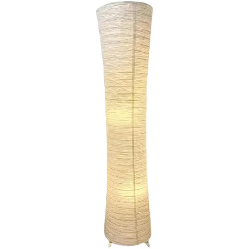Japanese-style Paper Lampshade Floor Lamp Nordic Minimalist Paper Standing Lamp Bedside Bedroom Study Living Room Lampara Led