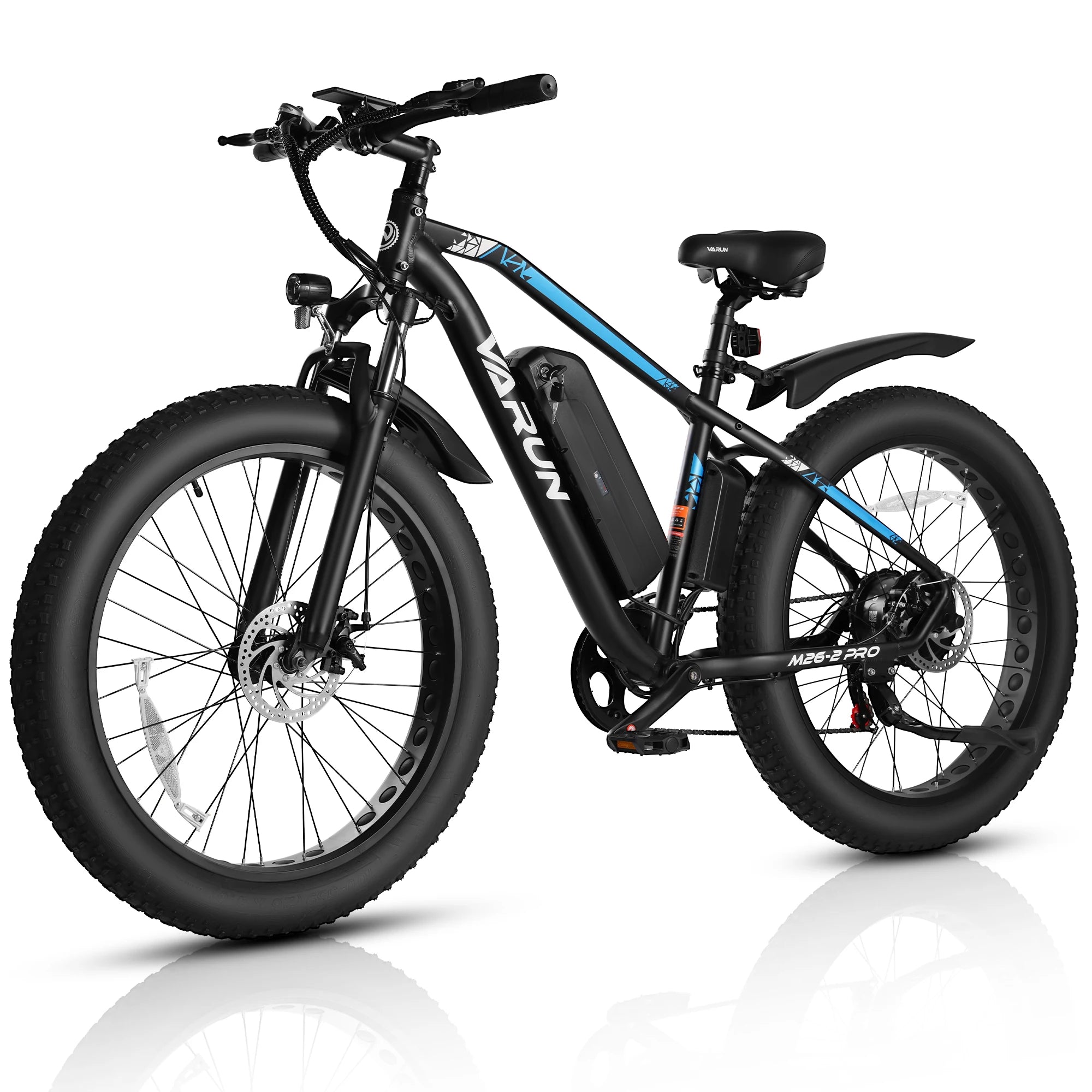 VARUN M26-2 PRO Adult Electric Bicycle, 250W Motor Electric bike, 48V 13AH Battery City E-bike, 26 Inch Fat Tire E-Mountain bike