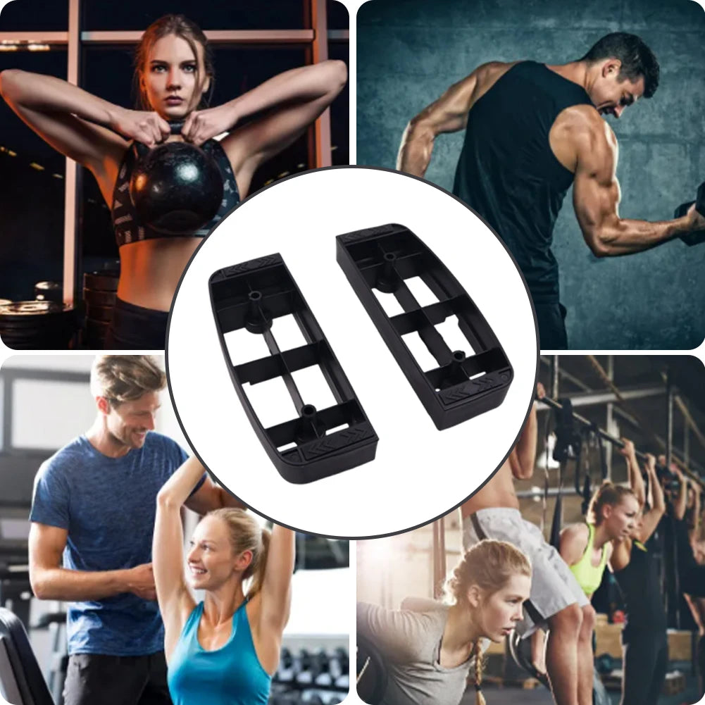 1Pair Aerobic Fitness Stepper Base Nonslip Cardio Pedal Exerciser Base Weight Bearing Training Accessory