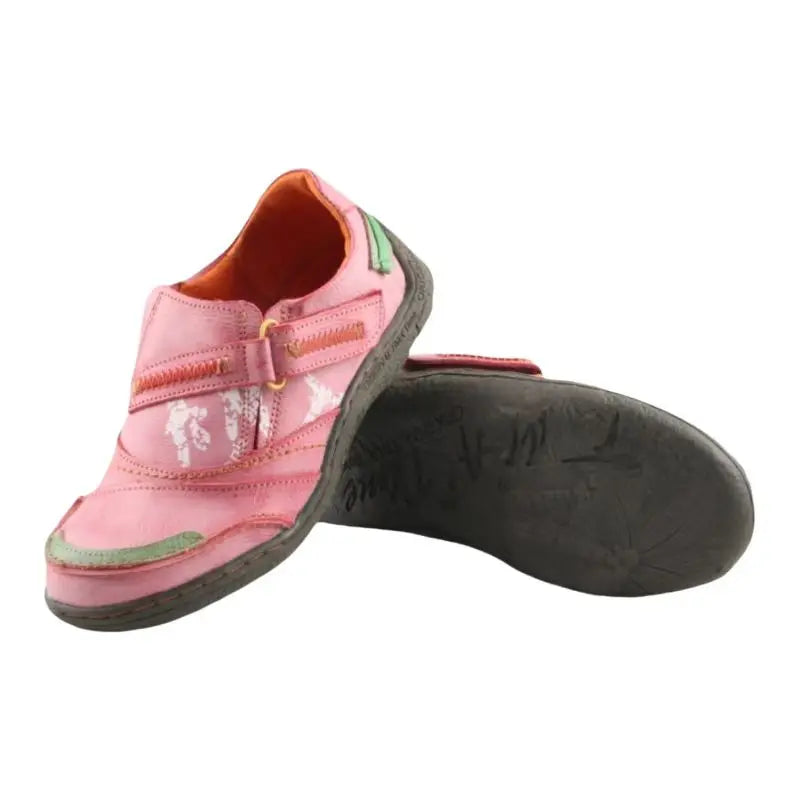 TMA EYES Women's Paneled Leather Casual Shoes Spring Autumn Collection Comfortable Footwear