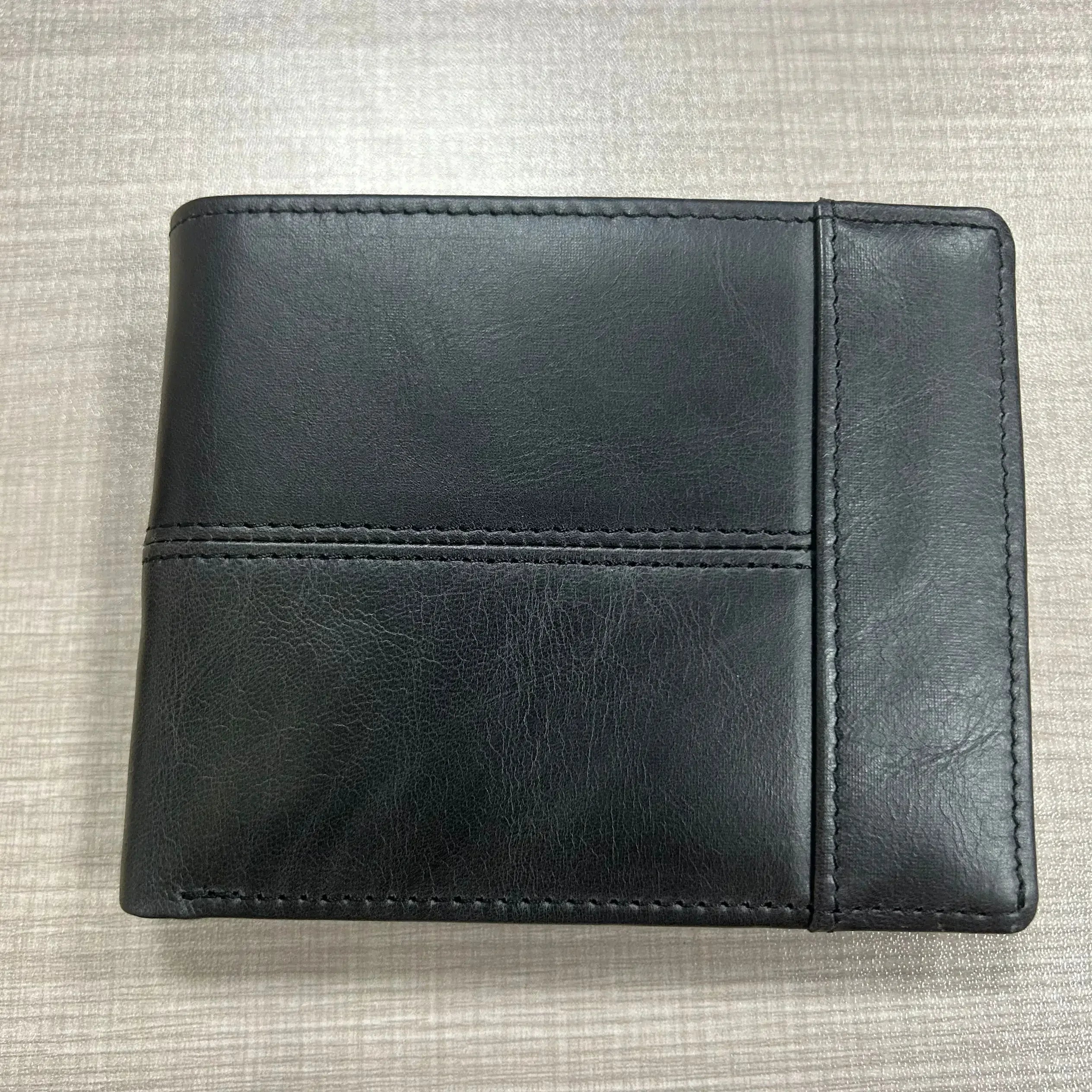 Genuine Leather Wallet with Coin Purse RFID Wallet for Men Cardholder Money Bags