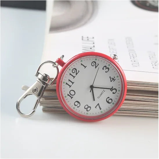 New Pocket Watch Keychain Remote Control Clock With Battery Student Doctor Medical Vintage Watch