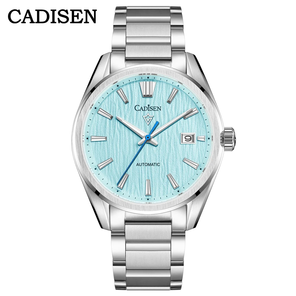 CADISEN NEW Luxury Men Mechanical Wristwatches 10Bar Waterproof Japanese NH35 Movement Automatic Watch Steel Watch for Men