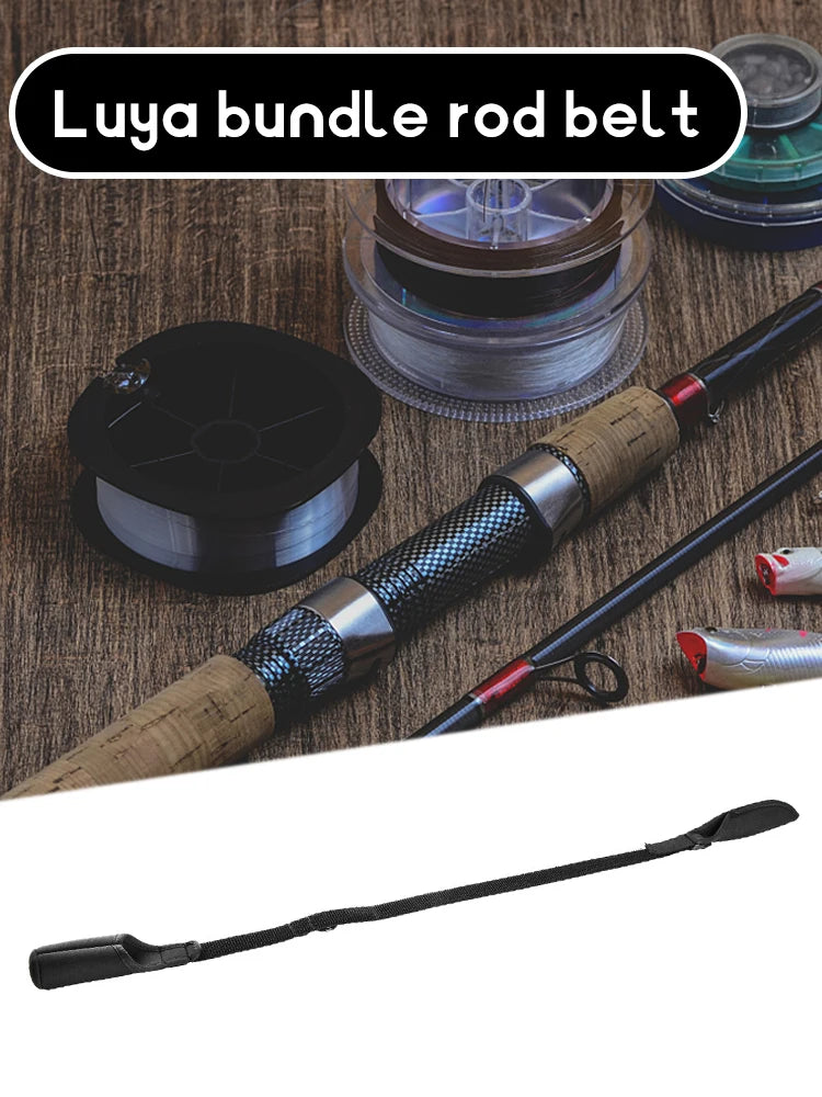 Adjustable Fishing Rod Strapping Wrap Breathable Fishing Rod Wrap Band Splash-resistant Wear-resistant Outdoor Fish Tool